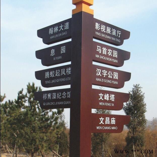 厂家定制刻度户外导向牌/各种指示牌广告牌/景区导向牌、