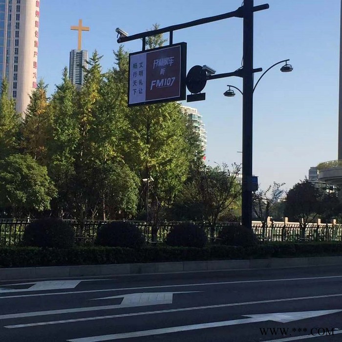 大妙光M388供应浙江杭州标志牌杆件 框架型标志标牌灯杆 上方下圆信号灯灯杆 交通安全红绿灯杆图8