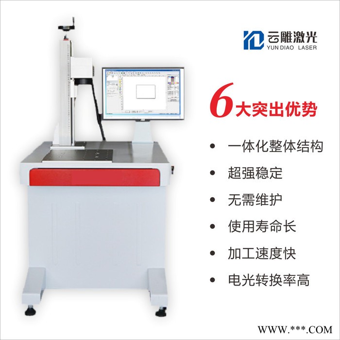 云雕10W20W30W光纤激光打标机激光雕刻机金属激光打标机标牌打标机图2