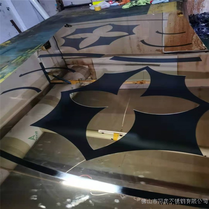 304不锈钢广告牌蚀刻 铝单板标识牌腐蚀 铝拉手雕刻加工 不锈钢蚀刻图3