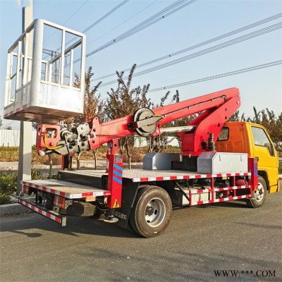 德信广告牌安装高空车 路灯维修高空作业车 曲臂式高空作业车