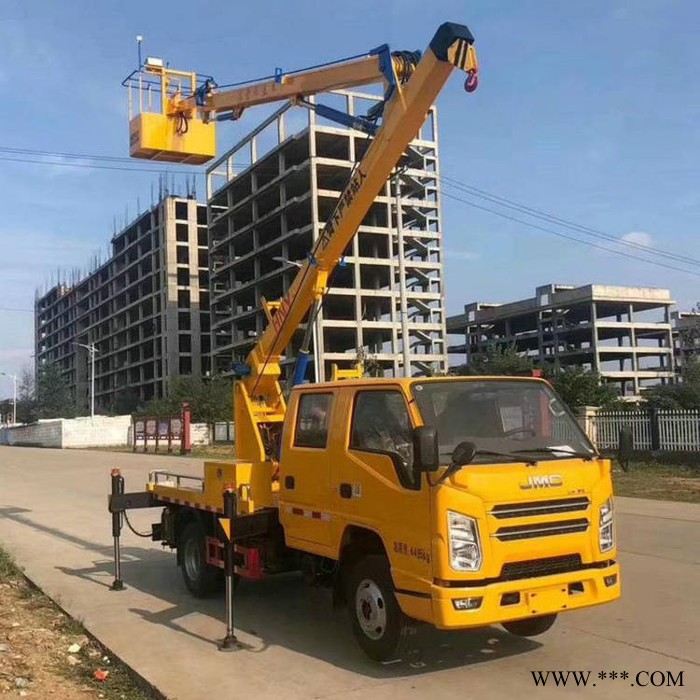 德信广告牌安装高空车 路灯维修高空作业车 曲臂式高空作业车图3
