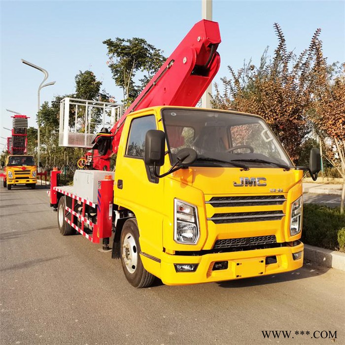 德信广告牌安装高空车 路灯维修高空作业车 曲臂式高空作业车图2