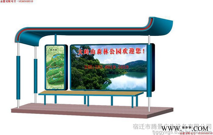 江西赣州瑞金广告牌-亭子-标牌-图2