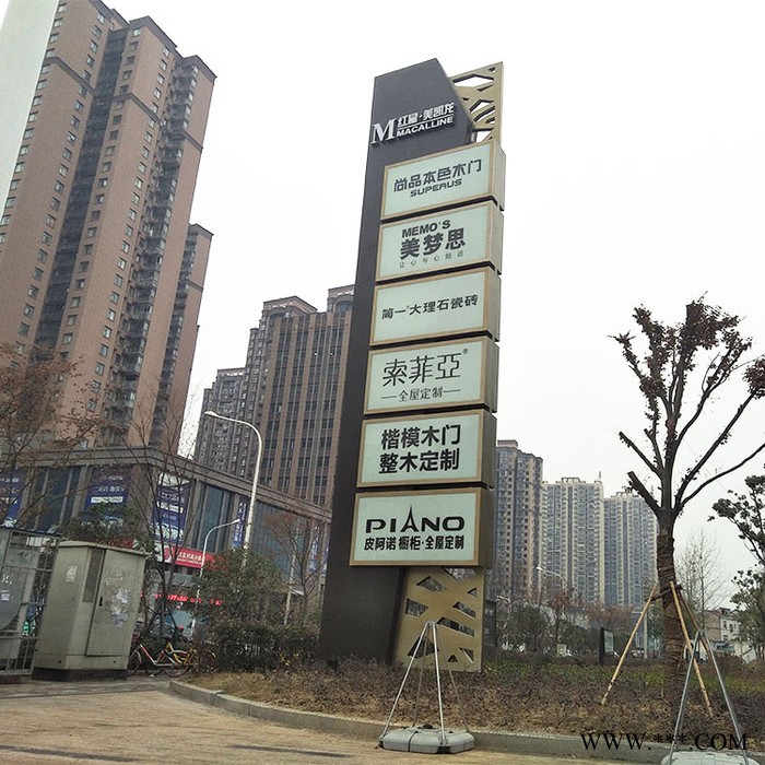时代经典精神堡垒景区楼盘房地产户外大型落地导视牌定制立式导向牌指示牌标牌图4