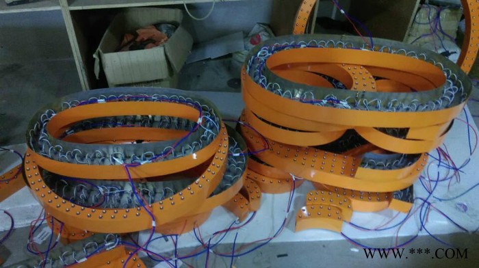 敏烨不锈钢包边发光字LED招牌发光字制作店铺广告牌图2