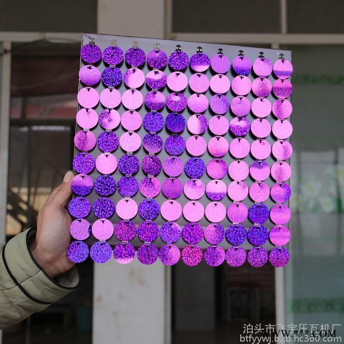3D风动板广告牌  金属风动扣板 高品质室外风动板亮片门头广告牌金属三维风动底板图2