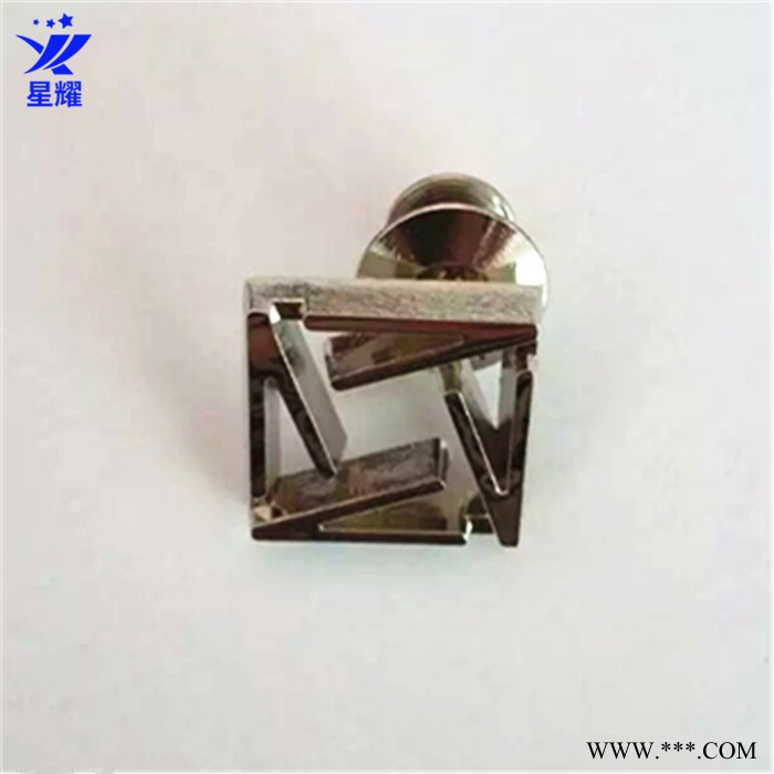 星耀徽章定制 金属字母logo标牌徽标 合金电镀徽章图3