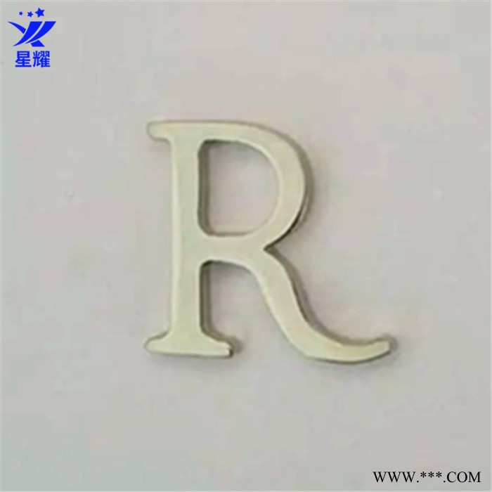 星耀徽章定制 金属字母logo标牌徽标 合金电镀徽章图5