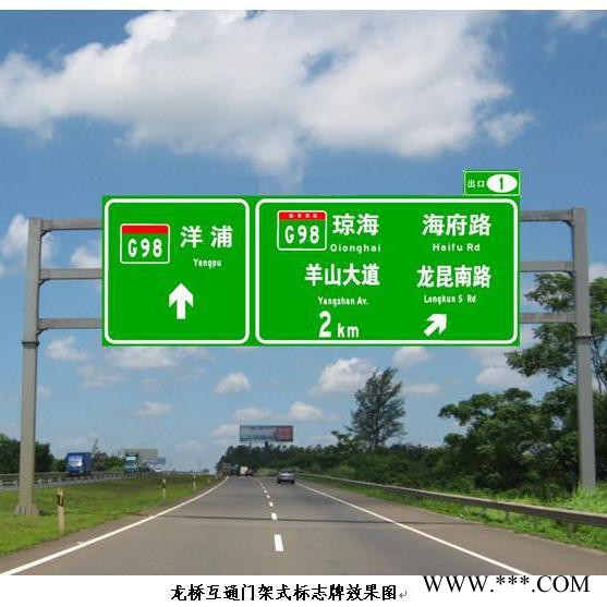 厂家供应道路悬臂式交通指路牌杆 道路指示牌 高速公路T型L型F型标志牌立杆 标牌标识立杆 标志杆价格图5