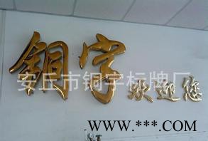 安丘铜字标牌春雨广告专业生产TZ-061S型钛金字 不锈钢字 广告字 钛金字 专业钛金字图3