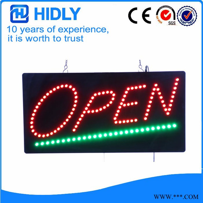 厂家批发供应led  open 高亮广告牌图3