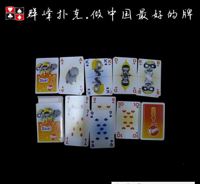 生产芬达广告牌系列二   宣传彩色扑克牌图2