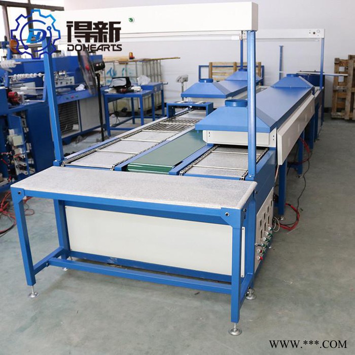 得新 滴塑流水线 滴胶标牌鞋底成型机 PVC鞋底生产鞋机 烤箱流水线 pvc鞋底机器 滴塑烘烤成型设备 pvc自动生产线图2