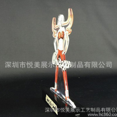 亚克力发光名人广告牌 LED展示牌 有机玻璃人物发光广告促销牌 亚克力广告促销牌