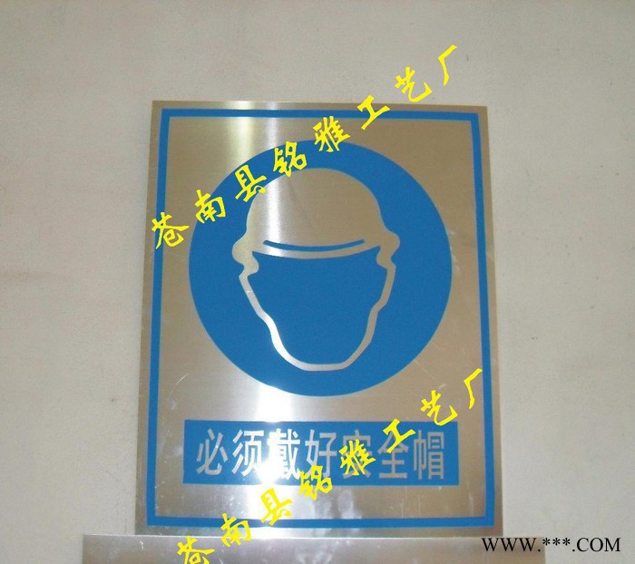 **铝质安全标牌铭牌 腐蚀标牌 铝制标牌 拉丝铝标牌图2