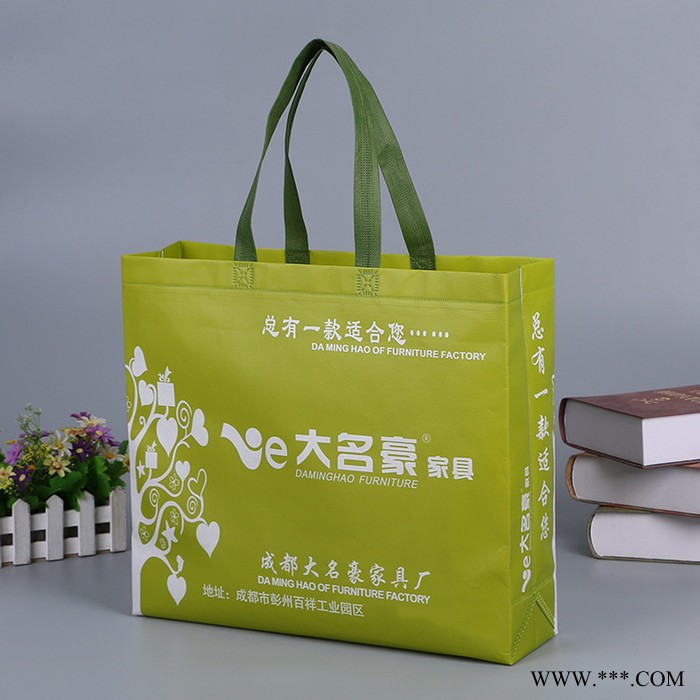 工厂直销 无纺布购物袋定做 广告宣传覆膜无纺布袋 可印刷logo图2