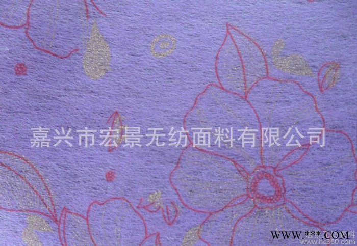 烫印涤纶浸渍无纺布/彩色烫印不织布/鲜花包装无纺布、不织布图2