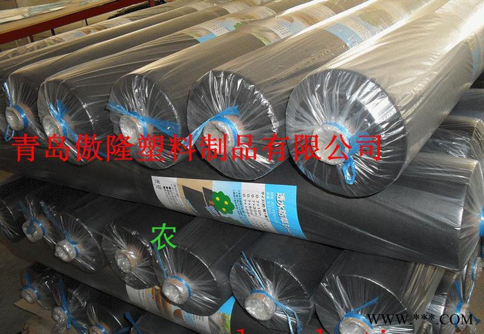 生产PP黑色打孔无纺布（亲水性防草无纺布），防草地布--图2