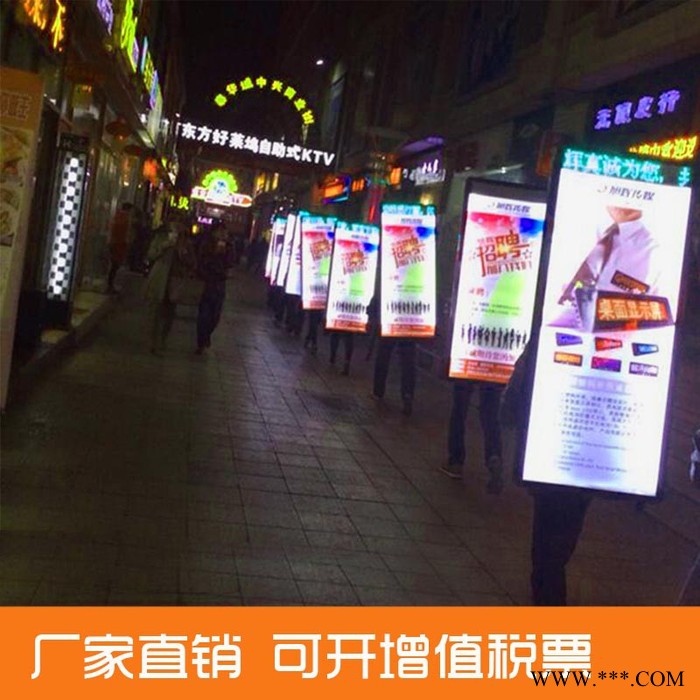 背包灯箱LED广告牌可移动广告灯箱广告画框房地产推销广告牌 LED背包灯箱图5