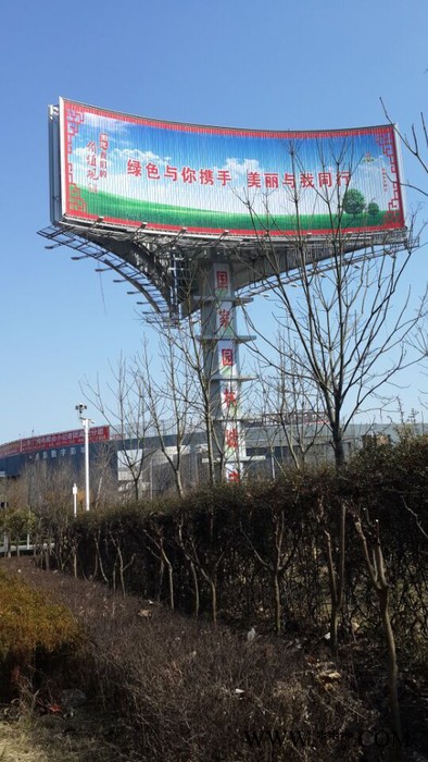 户外高炮广告牌，高炮广告施工图2