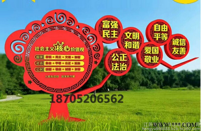 淮安宣传栏 广告牌 核心价值观 灯箱 标识标牌 公共设施图6