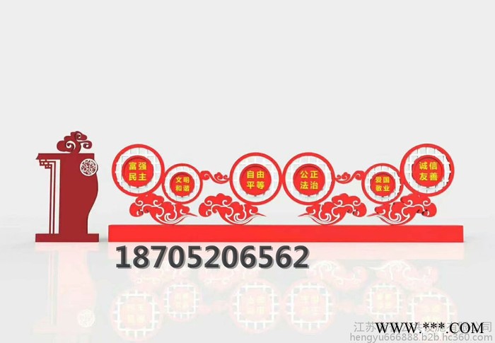 淮安宣传栏 广告牌 核心价值观 灯箱 标识标牌 公共设施图4