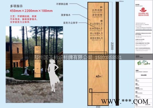 国圣为白云山景区木屋酒店做的景区标识标牌004标牌图2