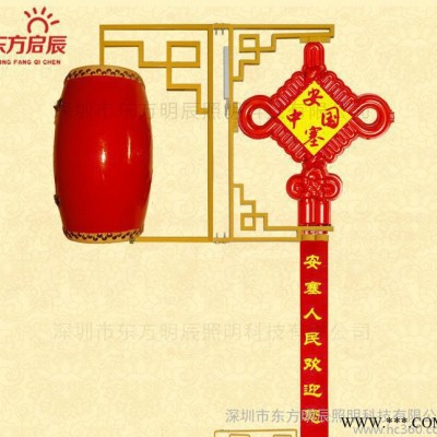 LED中国结灯箱广告牌LED中国结鼓灯景观灯中国结造型装饰灯