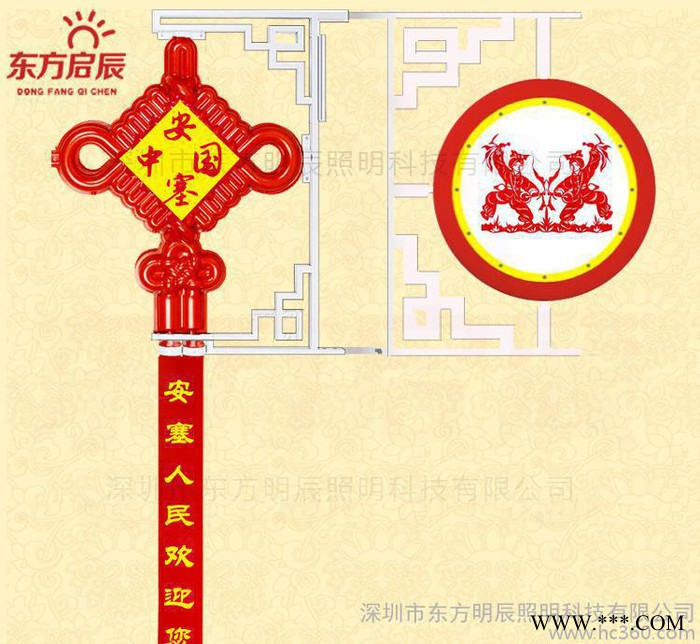LED中国结灯箱广告牌LED中国结鼓灯景观灯中国结造型装饰灯图3