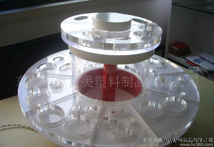 有机玻璃广告牌亚克力化妆品展示架有机玻璃旋转架图3