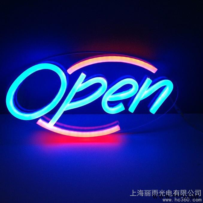 订制LED霓虹标识 open霓虹灯广告牌 软管霓虹灯 柔性霓虹灯标牌图2