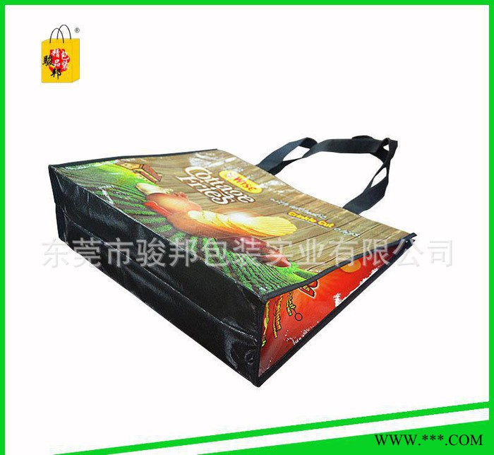 广东厂商定制无纺布车缝打叉无纺布手提袋，超结实耐用的无纺布袋图3