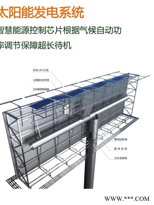 单立柱T牌广告射灯图2
