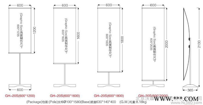 汽车广告牌 展览器材新品GH-20S图3