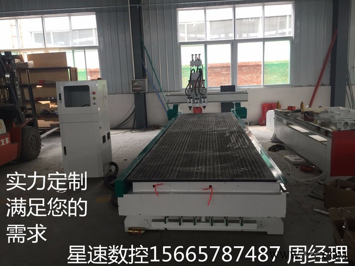 双工位三工序木工雕刻机 星速双工位三工序广告牌雕刻机图1