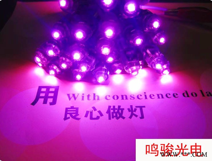 鸣骏专业生产9mm红绿蓝白黄LED外露灯 发光字防水灯 广告牌外漏灯珠图7