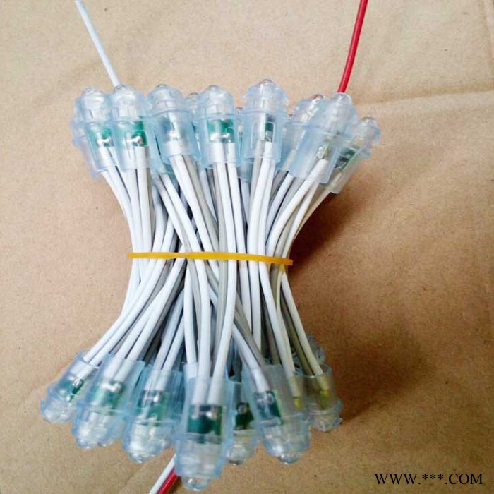 鸣骏专业生产9mm红绿蓝白黄LED外露灯 发光字防水灯 广告牌外漏灯珠