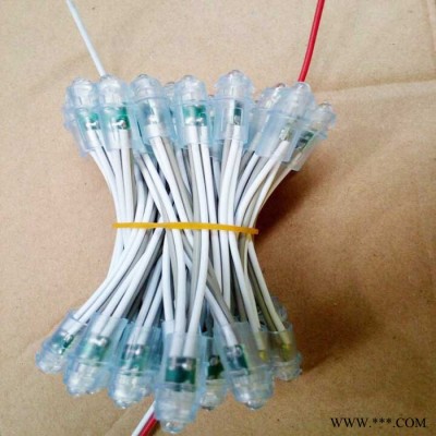鸣骏专业生产9mm红绿蓝白黄LED外露灯 发光字防水灯 广告牌外漏灯珠