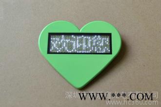 LED胸牌现货批发电子滚动广告牌绿色LED胸牌图3
