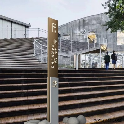 户外立式导向牌立牌发光导视牌公园景区停车场指示牌指向牌定做