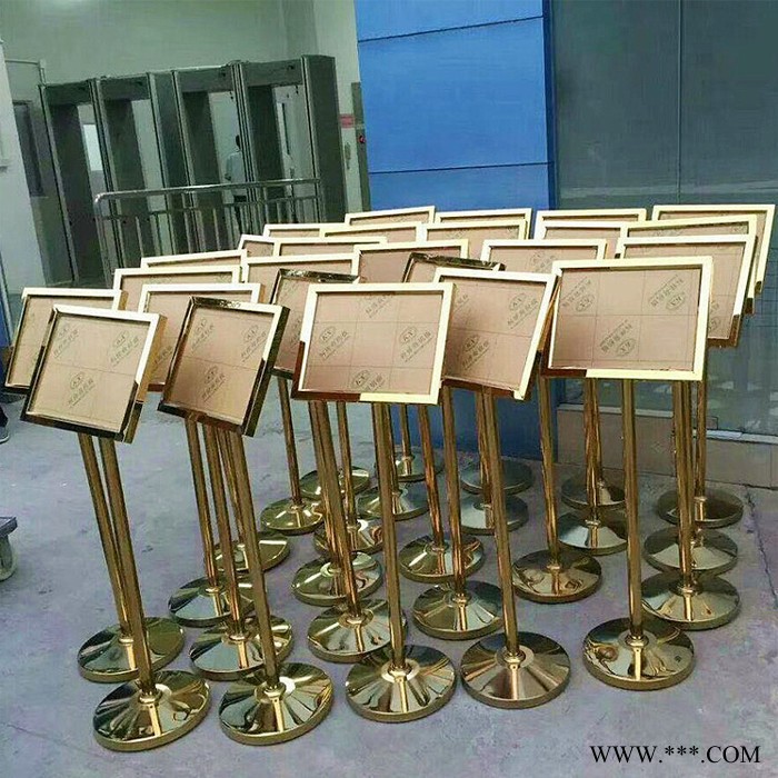 户外告示牌展示架立式斜面不锈钢A2A3A4指示牌立牌迎宾水牌广告牌图4