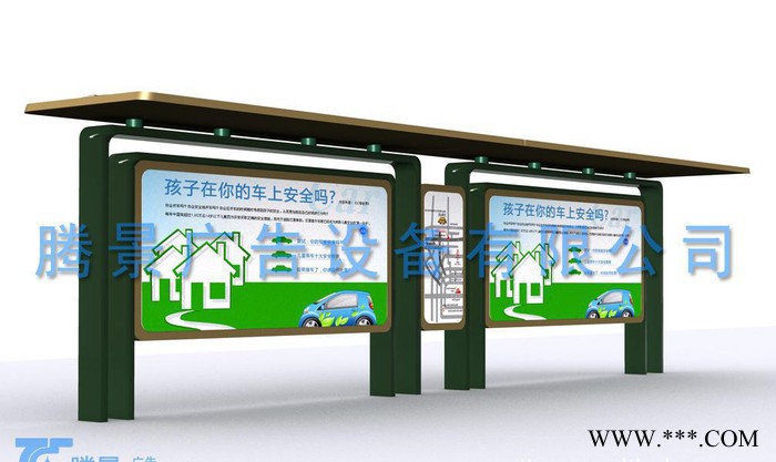 淄博站台公交车灯箱 路灯箱 绿化带广告灯箱图3