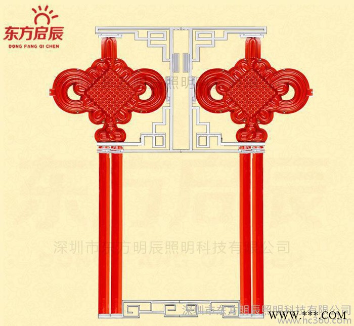 广告灯箱LED双边灯具 中国红灯箱 展览展示灯具 广场装饰用图2