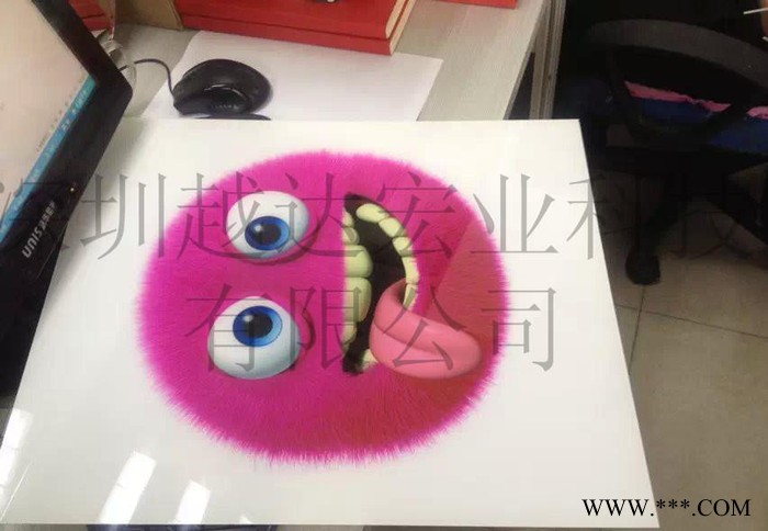 金属标示牌UV喷墨式打印机，广告标牌平板喷绘机，铭牌印刷设备图1