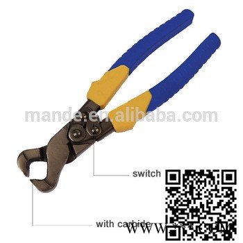 乐铭鑫MDQ14 DIY工具皮带打孔器平口 五金玻璃工具吸塑机管钳瓷砖五金加工 多功能工具玻璃钳子图4