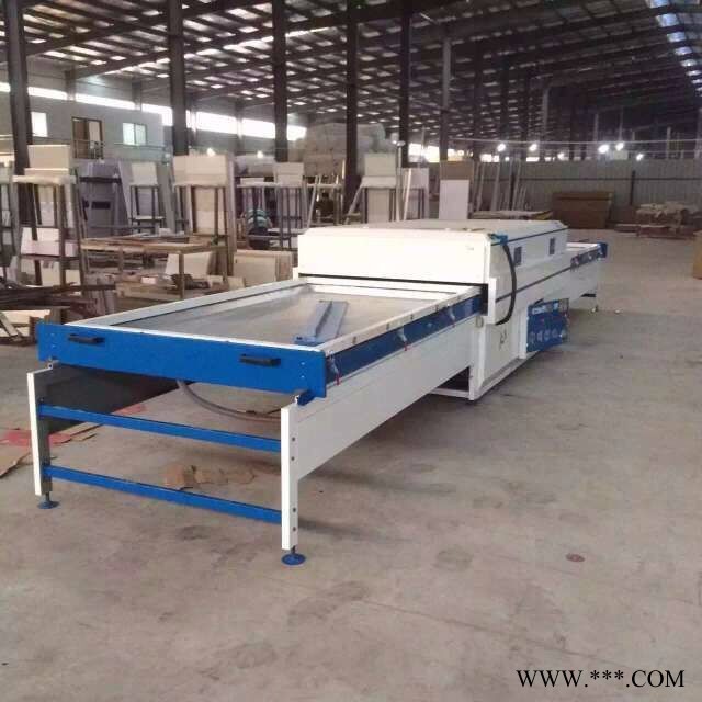 上海苏苏橱柜门吸塑机 移门设备，双工位半自动覆膜机图2