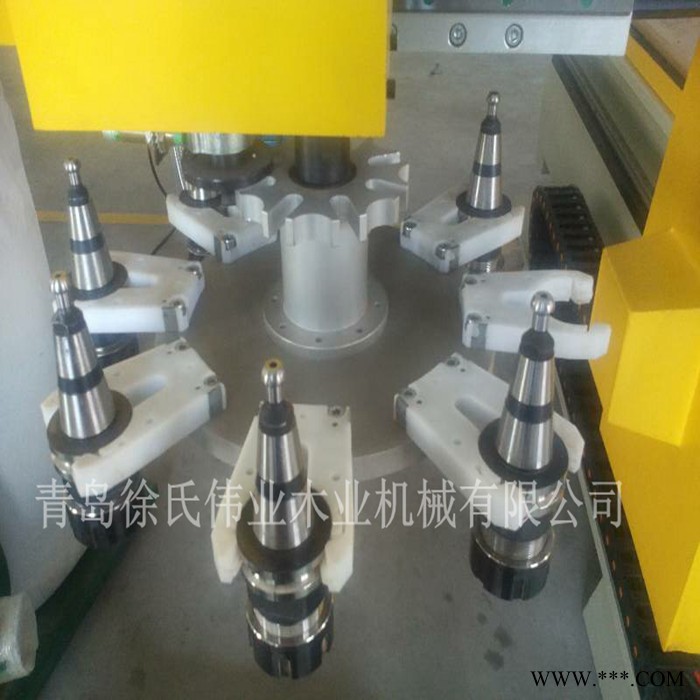 直销橱柜门加工中心，木工家具加工中心，高效率全自动真空吸塑机图3