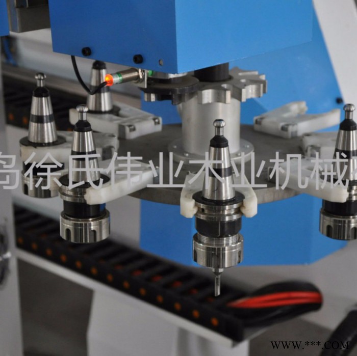 直销橱柜门加工中心，木工家具加工中心，高效率全自动真空吸塑机图2