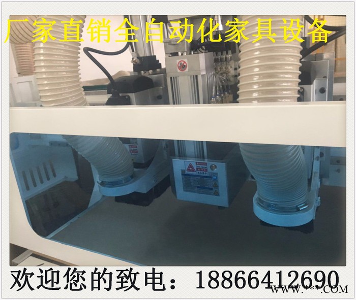 唐山三工序雕刻机，气动三头橱柜门雕刻机，唐山橱柜门吸塑机，唐山橱柜门生产线图3